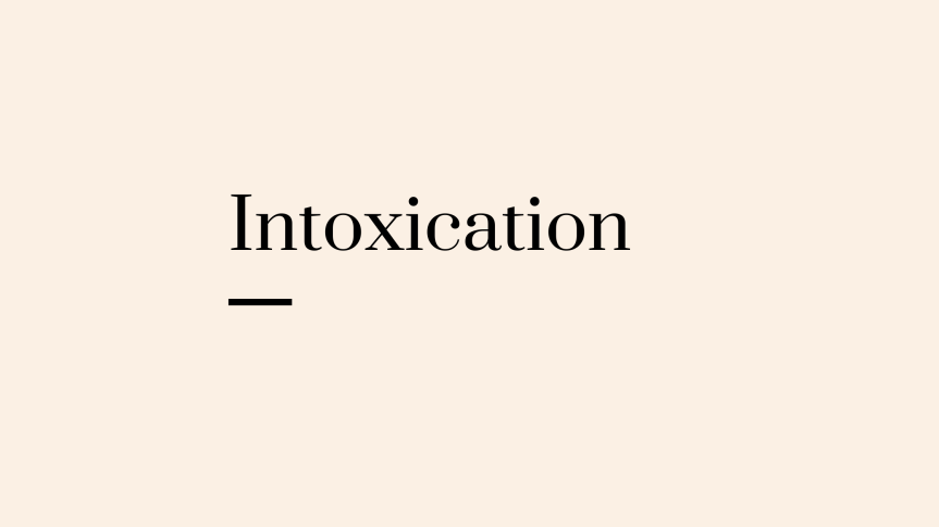 Voluntary and Involuntary&nbsp;Intoxication